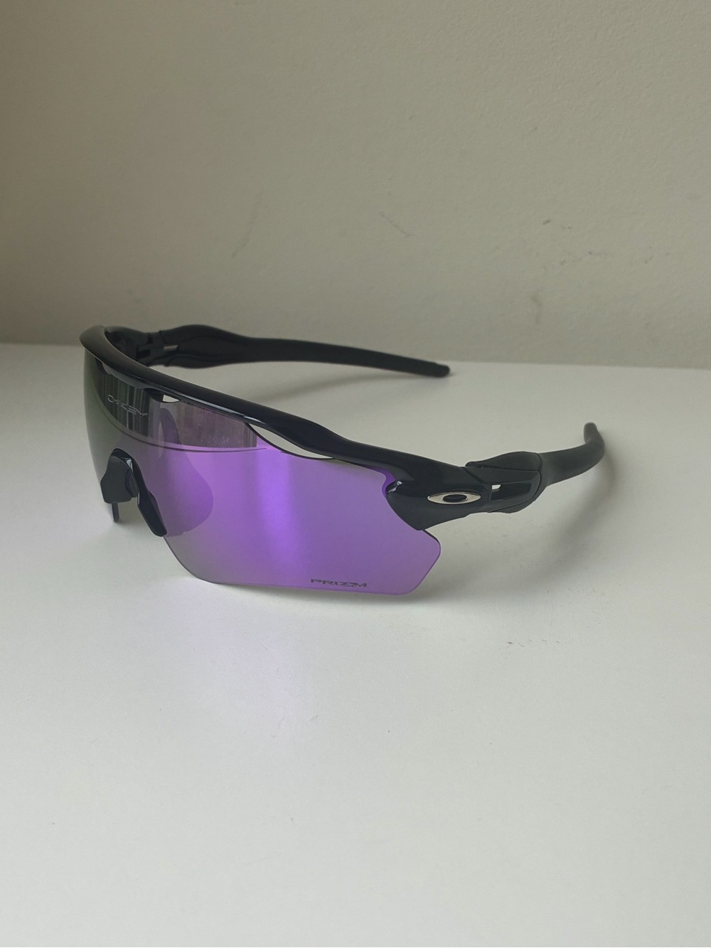 Oakley Radar EV Path Sunglasses — Black Frame with Purple Lens